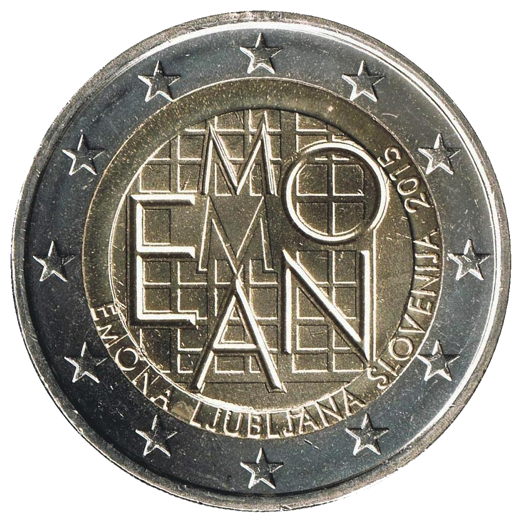 2 euros conmemorativa 2000 Años del Asentamiento Romano de Emona Año 2015